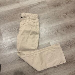 Old Nave Boot-Cut Stretch Pants in Tan